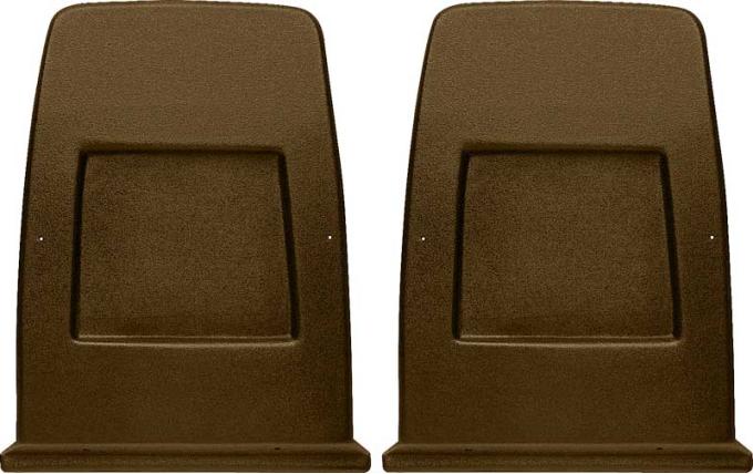 OER 1971-78 Camaro, Firebird, 1977-79 Nova, Bucket Seat Back Panels, Dark Saddle, Pair K7118