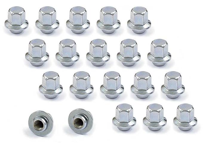 Firebird And Trans Am Aluminum Mag Wheel Lug Nut Set, 20 Lug Nuts,1977-1981