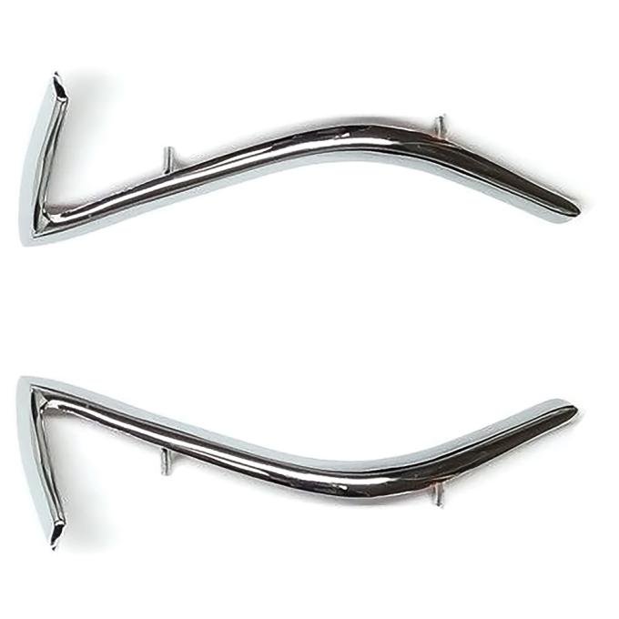 OER 1970-1972 Chevrolet Chevelle, Rear Vinyl Top Molding End Caps - Pair XP4761V