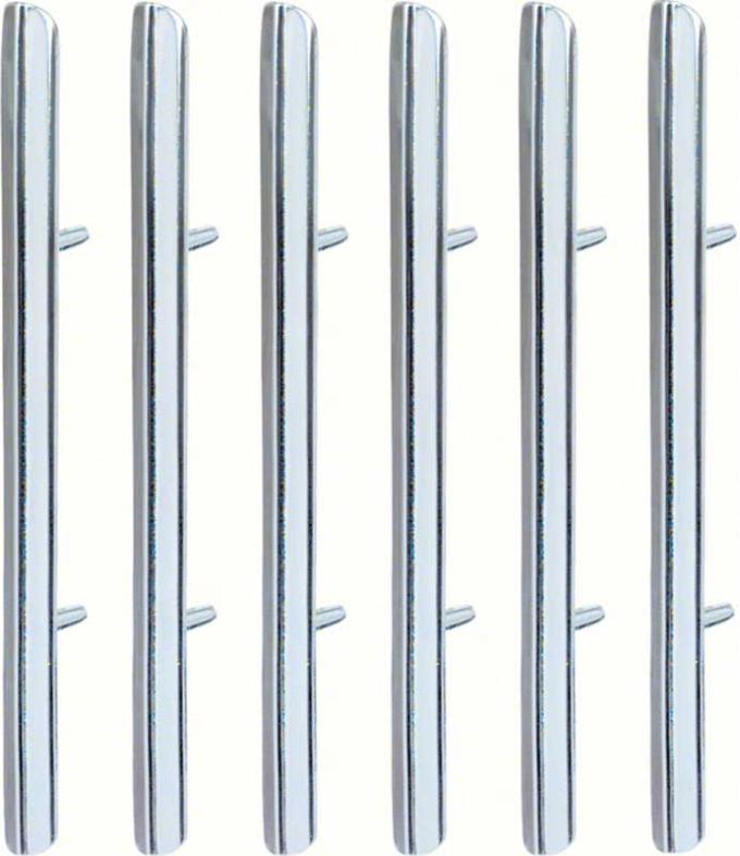 OER 1967-68 Firebird Rear Quarter Louver Trim Set (Second Design - W/O Black Stripe ) 4229997