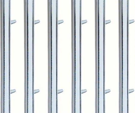 OER 1967-68 Firebird Rear Quarter Louver Trim Set (Second Design - W/O Black Stripe ) 4229997