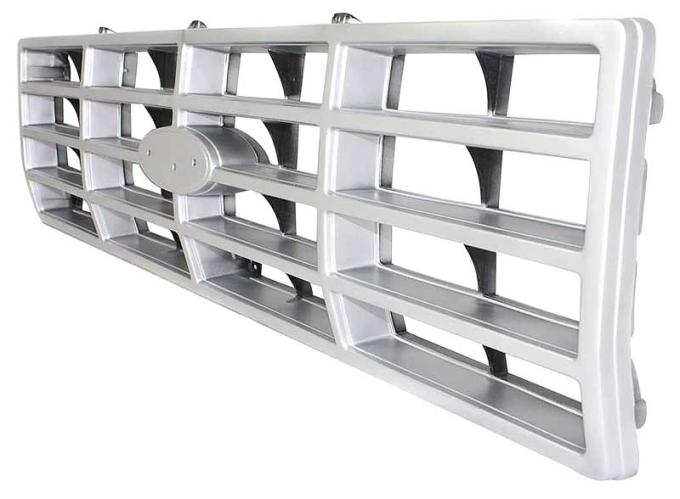 OER 1982-86 Ford F-150, F-250, F-350, Bronco, Grill Assembly, Argent Silver TR8150N