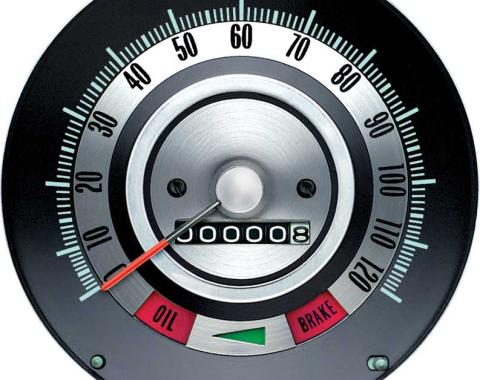 OER 1968 Camaro without Speed Warning Standard 120MPH Speedometer 6481843