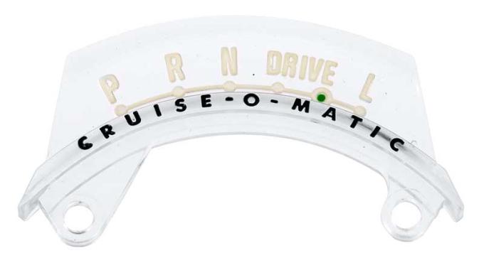 OER 1963-66 Ford/Mercury C4 Cruise-O-Matic Column Shift Indicator Dial Lens - 3-Speed (P R N DRIVE L) 7A213E