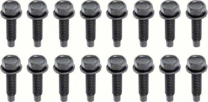 Redline Restomotive® 1968-1981 Camaro / Firebird / Nova 16 Piece Lower Door Hinge Bolt Set