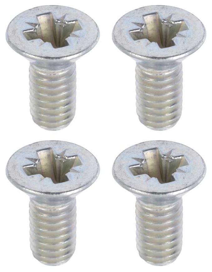 OER 1965-70 Ford Mustang, Screw Set, For Door Latch Striker Plate, 4 Piece Set HK707