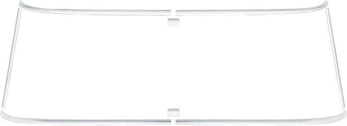OER 1962-65 Chevy II / Nova 2-Door Hardtop Rear Window Moldings 14386