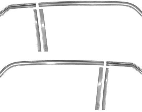 Nova Molding, Window Frame, 2 Door, 1968-1972