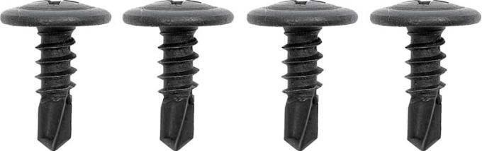 Redline Restomotive® 1967-1969 Camaro / Firebird 4 Piece Door Jamb Seals Screw Set