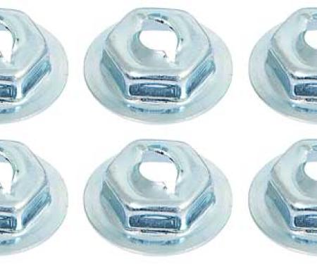 OER 1973-91 Chevy, GMC Pickup, Blazer, Jimmy, Suburban, Dash Molding Plate Nut Set 14255