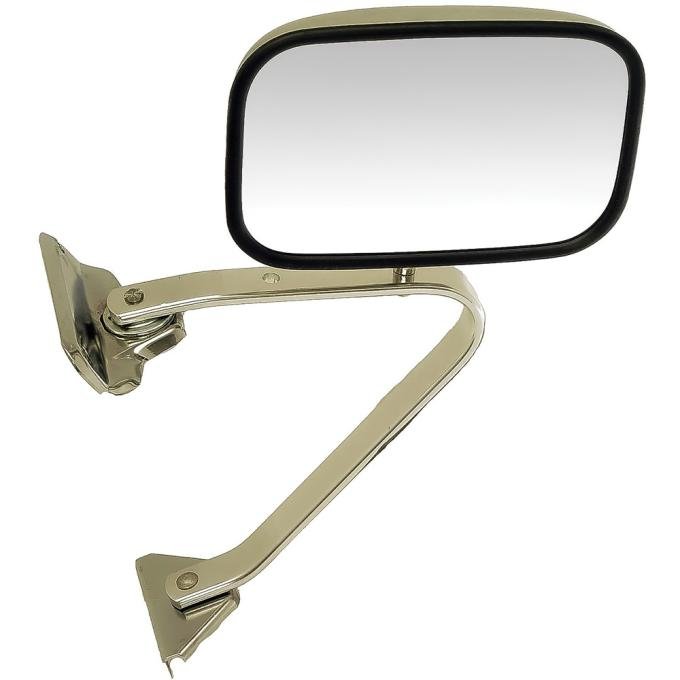 OER 1973-79 Ford F-Series Truck, Exterior Door Mirror, Type 9 Swing Lock Type, Manual, 5-1/4"x8-1/4" Head, With Bracket Assembly, LH or RH TR17696J