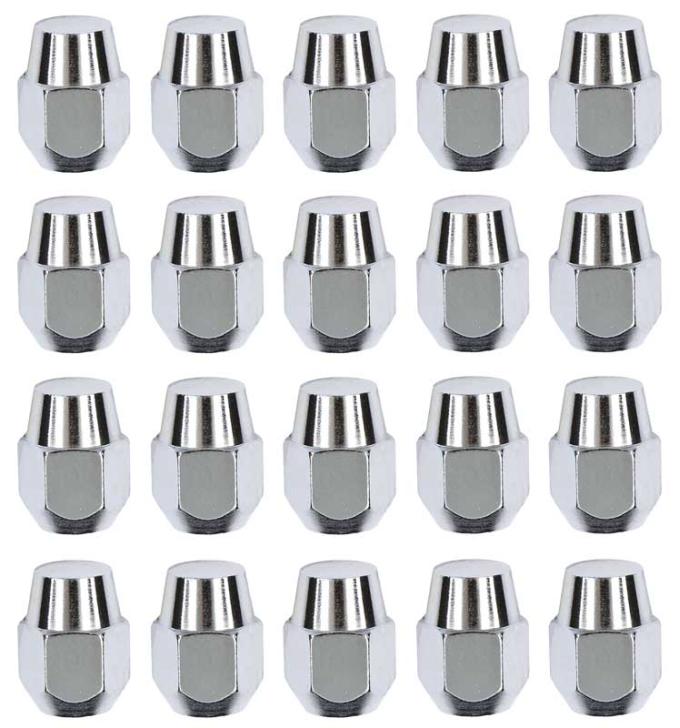 OER 7/16"-20 Early Design High Crown Chrome Acorn Style Lug Nut - Set of 20 DK79