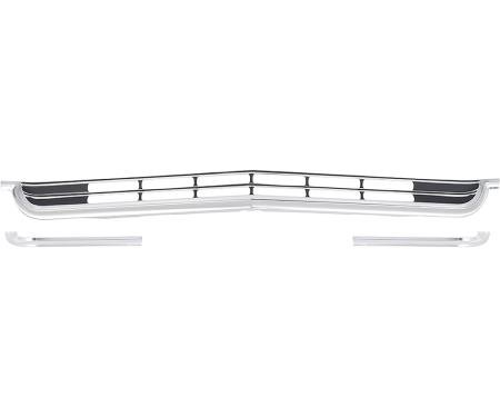 OER 1966 Impala / Full Size Lower Grill with Extensions (3 piece) 3869746