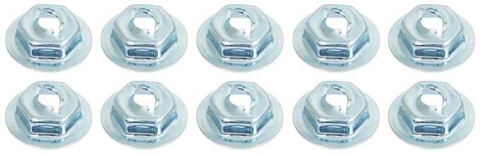 OER 1973-91 Chevy, GMC Pickup, Blazer, Jimmy, Suburban, Dash Molding Plate Nut Set 14255
