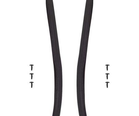 Chevy Weatherstrip, J-Shape, Upper Door Hinge, 1955-1957