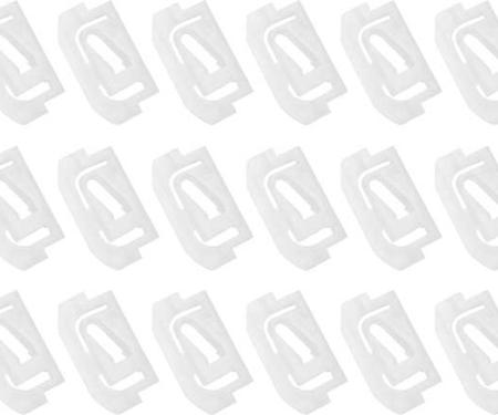 OER 1975-81 GM, 1975-88 AMC, Windshield/Back Glass Molding Clip Set, 1-1/2" x 1/2", White Nylon, 24 pcs 270209