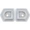 OER 1969 Camaro Deluxe Dash Handle Chrome Bezels K206