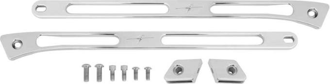 Camaro Fender Braces, Small Block, Polished Aluminum, 1967-1969