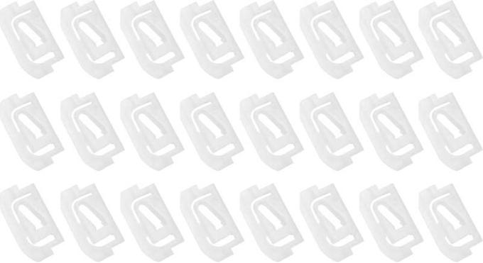 OER 1975-81 GM, 1975-88 AMC, Windshield/Back Glass Molding Clip Set, 1-1/2" x 1/2", White Nylon, 24 pcs 270209