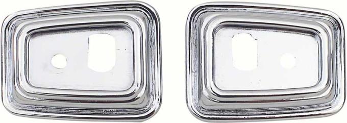 OER 1968-69 CamaroDeluxe Door Grab Handel Bezels K207