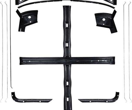 OER 1967-68 Camaro / Firebird 13 Piece Inner Roof Panel Brace Set with EDP Coating C2060