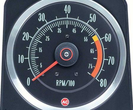 OER 1969 Camaro Z28, 396/375Hp 6" X 8" Tach with 6000 Red Line with 8000 RPM Maximum 6469384