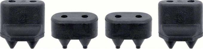 Redline Restomotive® 1968-1979 Chevy II / Nova 4 Piece Outer Door Bumpers
