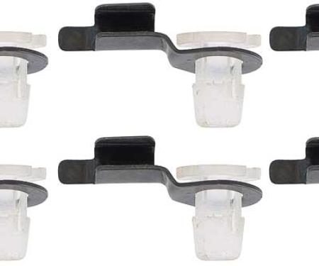 OER 1964-66 Mustang Door Latch Rod Retainer OE Style Metal Clip (Set of 6) 21952B6