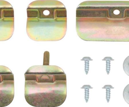 OER 1955-57 Chevy Bel Air, 150, 210, Nomad, Lower Windshield Molding Clip Set TF400037