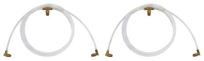 OER 1964-67 GM A-Body Convertible Top Hydraulic Hose Set White Plastic HK241