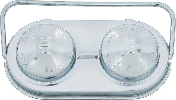 OER 1967-70 Chrome Single Bail Master Cylinder Cover without Diaphragm T9332B