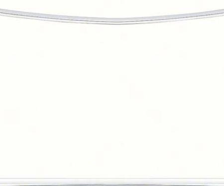 1975-1981 Camaro / Firebird 4 Piece Rear Window Chrome Molding Set