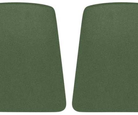 OER 1969-70 Camaro / Firebird Dark Green Bucket Seat Back Panels K1061