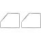 OER 1973-79 Nova 2 Door Coupe Door Frame Weatherstrips K445