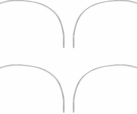 OER 1973-74 Dodge Charger Wheel Opening Molding Set MN1485