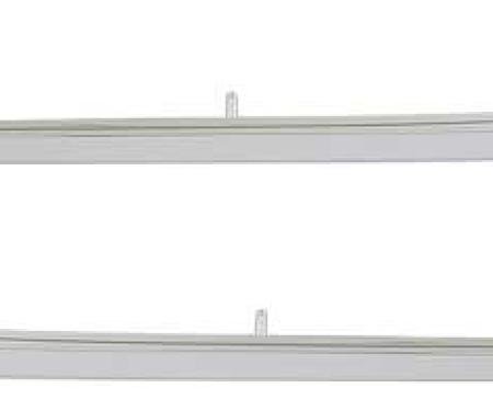 Redline Restomotive® Mustang 67-68 Coupe (Chrome) Vinyl Top Moulding - 1 set(r&l) LG-10-615
