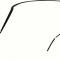 OER 1967-69 Camaro / Firebird Convertible 5 Piece Roof Rail Weatherstrip Set K165