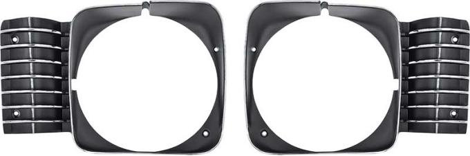OER 1969-72 Nova Headlamp Bezels - Standard Replacement C1671A