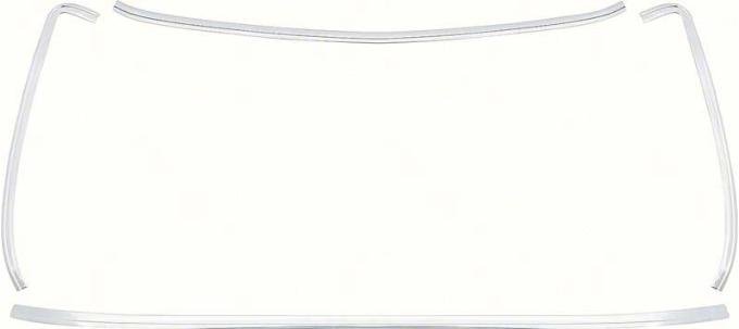 1975-1981 Camaro / Firebird 4 Piece Rear Window Chrome Molding Set