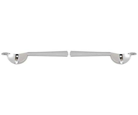 OER 1965 GT Mustang Chrome Die-Cast Fog Lamp Bars, Pair GT2