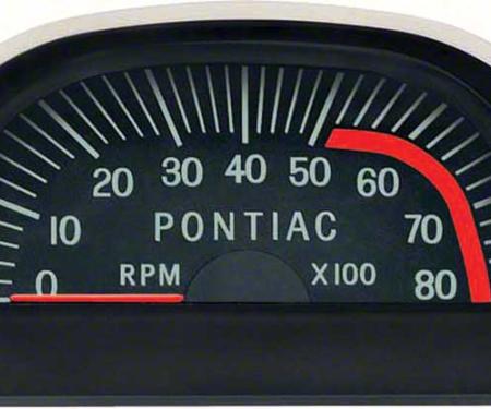 OER 1967 Pontiac Hood Tach 5200 Red Line - V8 Point Ignition 6468675