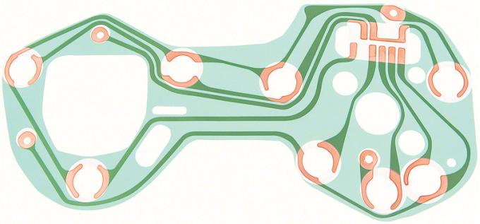 OER 1968 Camaro Tic-Toc-Tach Circuit Board 6290093