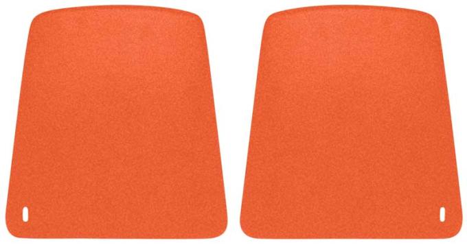 OER 1969 Camaro Hugger Orange Bucket Seat Back Panels K1011