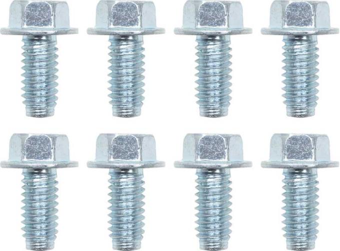 OER 1967-81 Pontiac Firebird, Trans Am, GTO, Lemans, Valve Cover Bolt Set, 5/16"-18 Thread, 21/32" Long, Zinc Plated, Set of 8 F6511
