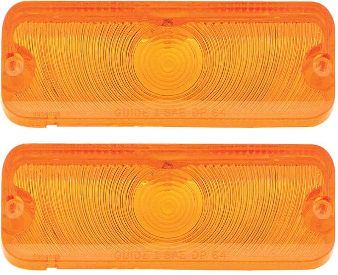 OER 1964 Impala / Full Size Amber Park Lamp Lenses Pair 5954968