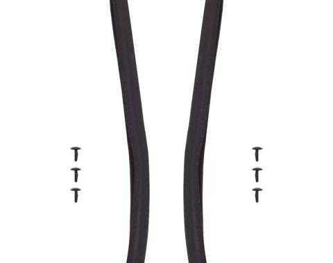 Chevy Weatherstrip, J-Shape, Upper Door Hinge, 1955-1957