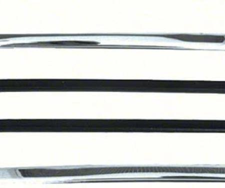 1967-1969 Camaro / Firebird & 1966-1967 GM A-Body Quarter Window Vertical Moldings
