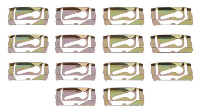 Redline Restomotive® 1968-1972 GM Cars Windshield / Quarter Window / Rear Window / Skylight Molding Clip Set