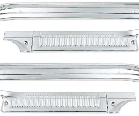 OER 1973-77 Chevy, GMC Pickup, Standard Cab, Aluminum Door Sill Plates, 4 Piece Set *153292