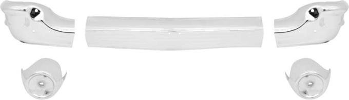 OER 1957 Bel Air, 150, 210, Nomad, Del Ray, Front Bumper, OE Style, 5 Piece Set TF400234
